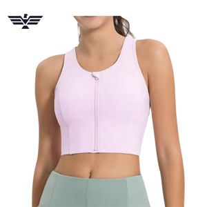 Sujetadores deportivos ligeros de alta calidad 2025 para mujer, alto soporte, secado rápido, transpirable, púrpura, respetuoso con el medio ambiente, directo desde Pakistán - Product Image 5