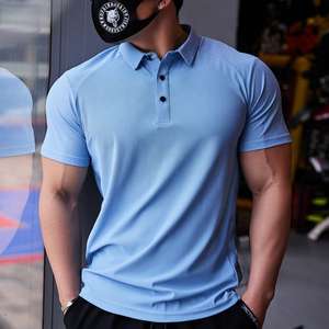 T-shirt polo grande taille haute qualité très vendu pour homme avec logo imprimé sur mesure en coton et polyester à motif uni pour polo OEM - Product Image 2