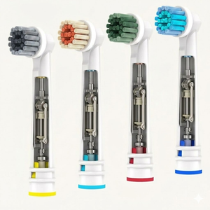 Satin-Finish Enamel Polishing Round Replacement <b>Toothbrush</b> <b>Heads</b> Generic for Oral Bs Electric Refills Wholesale - Product Image 1