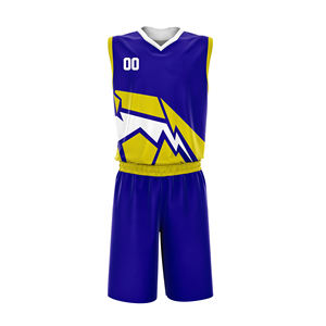 Shorts de basket-ball d'été, maillot grande taille, anti-UV, séchage rapide, respirant, impression de logo personnalisée, polyester, uniforme de basket-ball vierge - Product Image 1