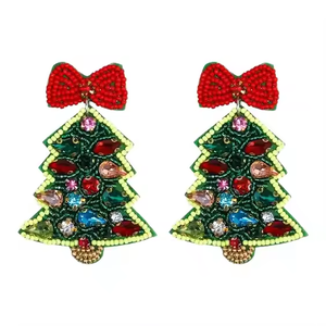 MD Handicrafts Classic <b>Stud</b> <b>Earrings</b> Embroidery Drop Design with Festive Diamond and Pearl Beadwork for Weddings and Parties - Product Image 3