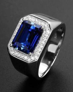 Bague cubaine en argent sterling 925, forme de fleur, sertie de moissanite VVS cultivée en laboratoire, luxe, mariage, streetwear, best-seller - Product Image 1