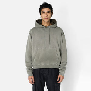 Fabricant pakistanais hommes sweats à capuche de qualité supérieure sweats à capuche unis coton surdimensionné lavé à l'acide sweat à capuche vierge - Product Image 1