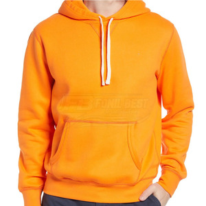 Sudadera con Capucha Unisex Naranja, Corte Regular, 100% Algodón, Felpa Francesa, Diseño Casual con Bolsillo, Ecológica, Transpirable, Ropa de Invierno - Product Image 2