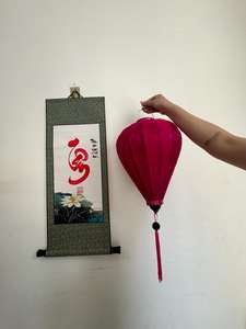 Lanterne en soie de bambou du festival de la mi-automne pour la décoration de la maison et du sol de Hoi An Viet Nam traditionnel 2024 - Product Image 2