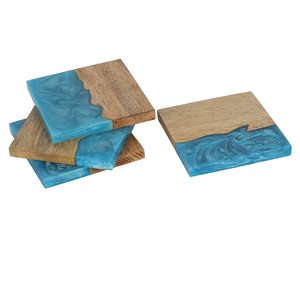 New Design Best Resin Acacia Wood <b>Coaster</b> Handmade <b>Wooden</b> Drink Tea <b>Coaster</b> From India by TAQI Handicrafts - Product Image 3