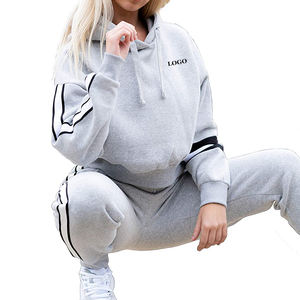 Ensemble jogging femme décontracté d'hiver en molleton respirant deux pièces OEM 2026 – Prix usine – Logo personnalisé tendance - Product Image 6