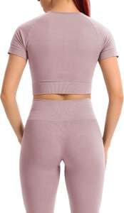 Custom Design Women's Yoga Set Seamless Quick Dry Best Material <b>Leggings</b> Available in Wholesale Price - Product Image 3