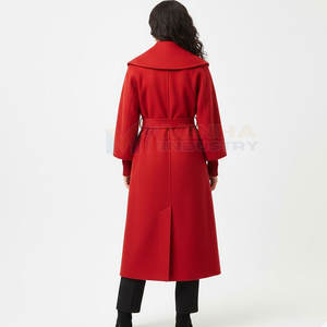 Abrigo Largo de Lana al Por Mayor, Abrigo Largo de Alta Calidad para Mujer, Material 100% Transpirable y de Secado Rápido - Product Image 2