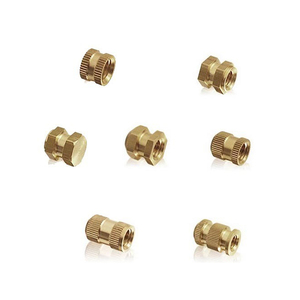Écrou hexagonal en laiton poli M3, insert fileté pour moulage, traitement de surface en acier inoxydable, cuivre, zinc - Product Image 5
