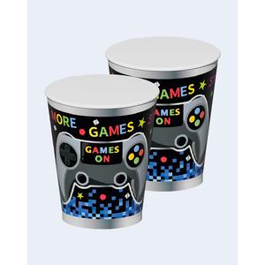 Vaso Game 270cc Vasos Desechables para Juegos con Diseño, Bolsa de 12 Unidades - Product Image 1