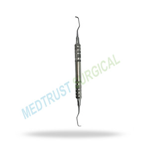Cureta Gracey de bolsillo profundo, larga, 11-12, para limpieza dental periodontal, raspado subgingival profundo y planificación radicular - Product Image 4