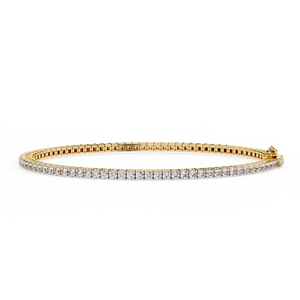 Fabulous 18K <b>Gold</b> Lab Grown Diamond Bracelet & <b>Bangle</b> - Product Image 2