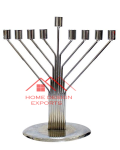 Religious Decor Menorah <b>Candle</b> Holder for Home Decor Metal Wedding <b>Candle</b> Stand <b>Dinner</b> Decor and Dinning - Product Image 3