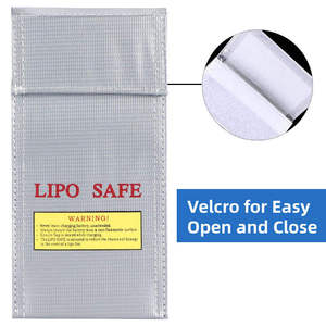 Bolsa organizadora de Banco de energía ignífuga YHX-Estuche de viaje impermeable para cargadores y cables de 10000-30000mAh (certificado UL94 V0) - Product Image 5
