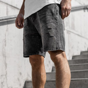 Haute qualité Style Unique couleur différente hommes lavage à l'acide Shorts vêtements confortables nouveaux vêtements de mode lavage à l'acide confortable - Product Image 6