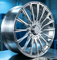 Sera Polished Chrome Multi Spoke Flow Form Lightweight Forged <strong>Alloy</strong> <strong>Wheels</strong> Luxury Car Aftermarket Custom PCD ET Hub Logo OEM ODM