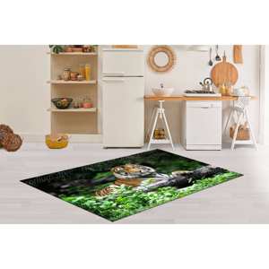 Alfombra con Estampado de Tigre de la Naturaleza - Grande, Personalizada, Diseño 3D para Loft y Auto, Alfombra de Terciopelo de Lujo - Product Image 3