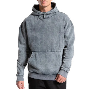 เสื้อฮู้ดแบบย้อนยุคสำหรับผู้ชายเสื้อฮู้ดแบบกรดมีกระเป๋าแฟชั่น - Product Image 1