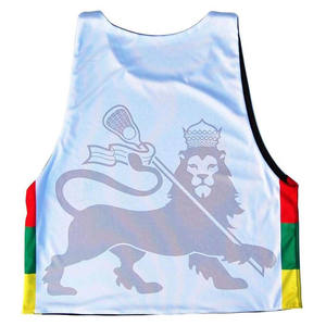 Awesome Design Polyester Mesh Cool Breathable Reversible Pinnies Youth Training High <b>Level</b> Lacrosse Jersey - Product Image 4