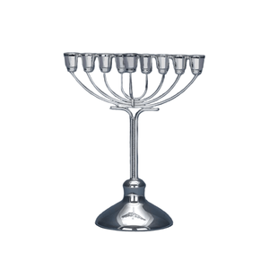 โครเมี่ยมสูงพร้อมที่วางแก้วขัดเงาและฐานก้านที่สวยงามสำหรับการตกแต่งบ้านที่ทันสมัย - Product Image 1