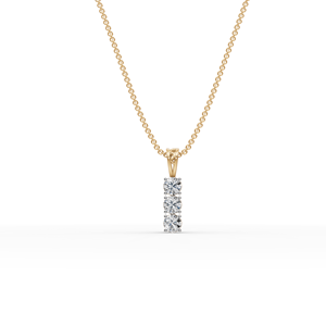 Colgante de Diamante Cultivado en Laboratorio de 0.75 Ct con 3 Piedras, Joyería Fina Ética, Colgantes y Dijes de Diamante - Product Image 2