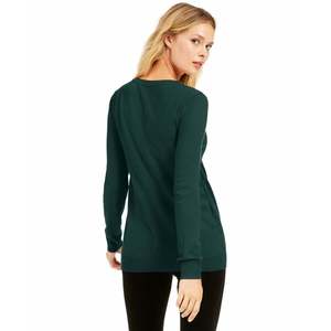 INC International Concepts Maglione da donna verde extra piccolo con decorazioni a foro per chiavi per la stagione autunnale - Product Image 2