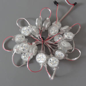 Lumières LED RGB à points de pixels WS2811 DC12V 5050SMD, lumière solaire étanche IP67, certifiées ROHS et CE, dimmables pour l'éclairage extérieur - Product Image 2