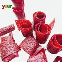 Rouleaux de bonbons acidulés aux fruits personnalisés en gros, saveur fraise 100% naturelle, bonbons mous certifiés Halal, directement de l'usine