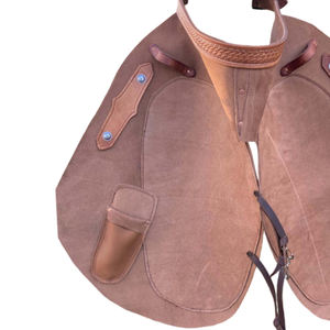 Tablier professionnel en cuir pour maréchal-ferrant, durable, réutilisable, vêtement de travail pour clinique vétérinaire, couleur noire - Product Image 4