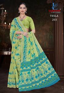 ชุดผ้าส่าหรีแบบเซ็กซี่ผ้าแห้งเร็วเย็บปักลายผ้าฝ้ายทันสมัยแบบกลับด้านได้สำหรับงานเลี้ยง - Product Image 2