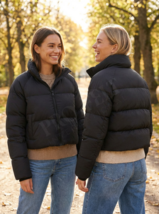 Nouvelle Doudoune Courte Style 2026 pour Femme – Légère, Respirante, Matelassée, Chaude, Zippée, Décontractée, Coupe Courte, Rembourrée pour l'Hiver - Product Image 2