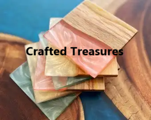 Posavasos de madera y resina epoxi de diferente color y diseño de estilo clásico de proveedor indio Características impermeables y resistentes al calor - Product Image 4