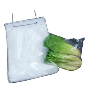 Custom Print <b>Transparent</b> Plastic Wicket Vented <b>Bags</b> Normal Shaped Fresh Fruit Lettuce Vegetable for Food Packaging for Bread - Product Image 2