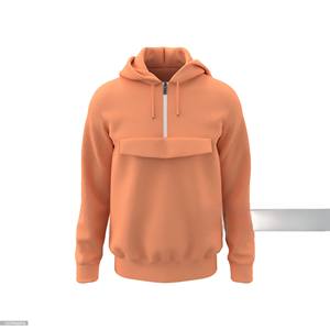 Sudadera con Capucha Extra Grande de Cuello Redondo para Hombre, Mezcla de Poliéster/Algodón, Lisa, Teñida, para Invierno - Product Image 5