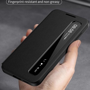 Étui en cuir PU intelligent de luxe avec fonction veille/réveil et vue claire pour Samsung <span class=keywords><strong>Galaxy</strong></span> S26/S26 Plus/S26 Ultra/A37/A57 - Product Image 5