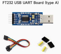 Módulo convertidor USB UART TTL FYX Stock FT232RL FT232R, adaptador de programación serial USB, placa de descarga 3V3 5V integrada