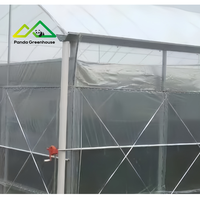 Meestverkochte multi-span enkellaags commerciële PE-constructie voor de helejaarse teelt van groenten en bloemen