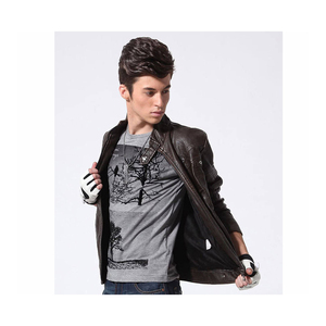 Dernier modèle Veste en cuir pour hommes Prix de vente en ligne Veste en cuir pour hommes Prix bas Veste en cuir pour homme - Product Image 6