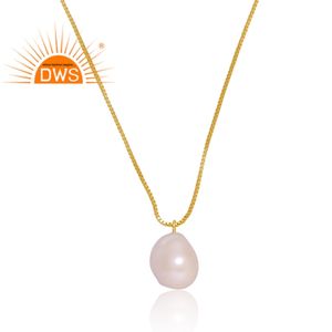 สร้อยคอจี้มุกแท้ชุบทองคำขาว 18K ดีไซน์หรูหรา สำหรับผู้หญิง ของขวัญสำหรับเธอ - Product Image 2