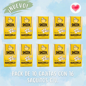 Tè alla camomilla Shizen/ Confezione da 10 scatole contenenti 16 bustine da 1,2 g ciascuna. - Product Image 3