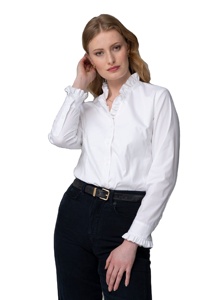 Nuevo Diseño, Camisas Elegantes de Mujer 100% Viscosa, Estampado de Leopardo, Manga Larga, Cuello Cuadrado con Encaje, Blusa Informal para Otoño - Product Image 3