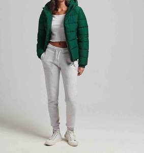 Plus Size Lightweight Cotton Puffer <b>Jacket</b> Waterproof Hooded Embroidery Detachable Collar Sleeves Solid Color Baggy <b>jacket</b> - Product Image 6