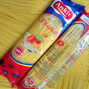 Pasta Espagueti Italiana de Primera Calidad Marca Ankit, 500g, Trigo Integral, Certificación Halal, Empacada a Granel o en Caja - Product Image 1
