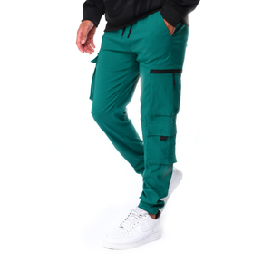 Pantalons cargo décontractés pour hommes à taille haute, coupe droite, en toile imperméable et respirante, avec logo personnalisé, exportés du Bangladesh, au meilleur prix - Product Image 6