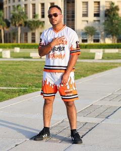 Conjunto de camisetas de fútbol americano juvenil estilo callejero moda impresa personalizada conjunto de camisetas y pantalones cortos de fútbol americano secado rápido - Product Image 3