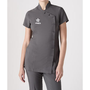 Conjunto de Uniformes Médicos para Mujer, Túnica de Belleza, Uniformes para Salón de Uñas y Spa, Tejido de Punto con Spandex/Poliéster, Detección de Agujas, Fusión sin Costuras de Alta Calidad - Product Image 1