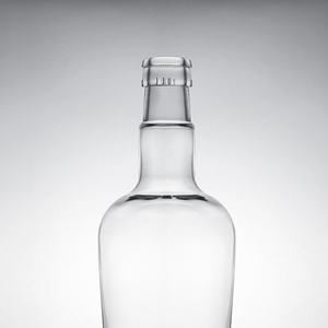 Bouteilles de whisky et de vodka en verre rondes de 500 ml/700 ml/750 ml avec bouchon en liège, <span class=keywords><strong>prix</strong></span> de gros - Product Image 2