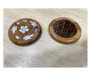 Nouveauté Ramadan Eid 2026 Boîte de rangement rectangulaire en bois nacre acrylique moderne de luxe personnalisée 2 pièces Ensemble Décoration d'intérieur - Product Image 4