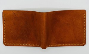 Cartera Personalizada para Hombre, Hecha a Mano, Cosida a Mano, Estilo Vintage, Cuero Genuino Crazy Horse, Cierre Abierto, Impermeable, Regalo CHW-0071 - Product Image 6